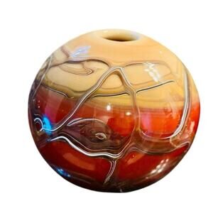 Hand-Blown Venetian Glass Vase